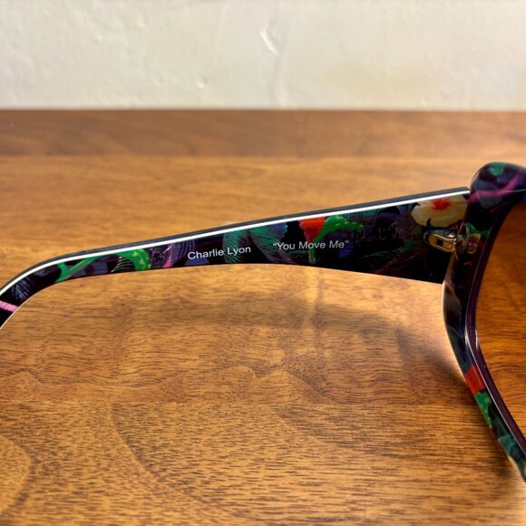 Maui Jim You Move Me, Navy & Floral Glasses with Case - Picture 4 of 7